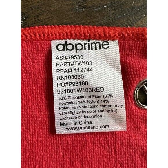 ABPRIME Golf Towel Clip On Bag Sports Game Logo Abilene Champions Tournament NEW - Picture 5 of 6